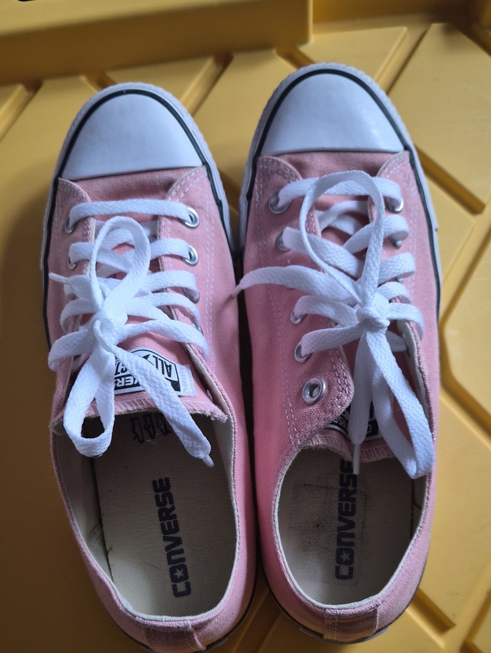 Converse Women's Low Top Pink Canvas Sneakers